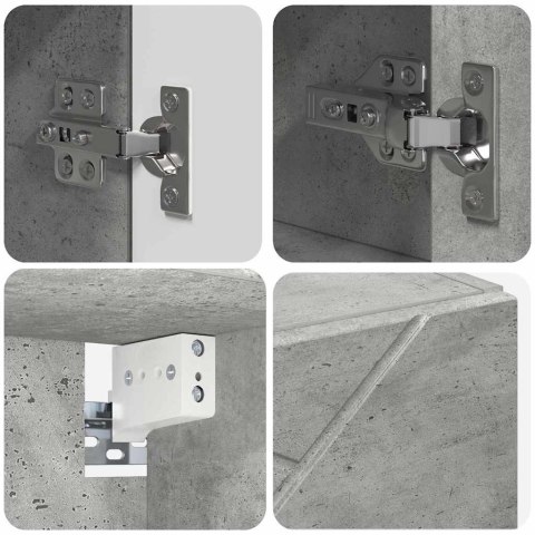 Zestaw mebli łazienkowych z szufladą 5 pcs Betonowy szary