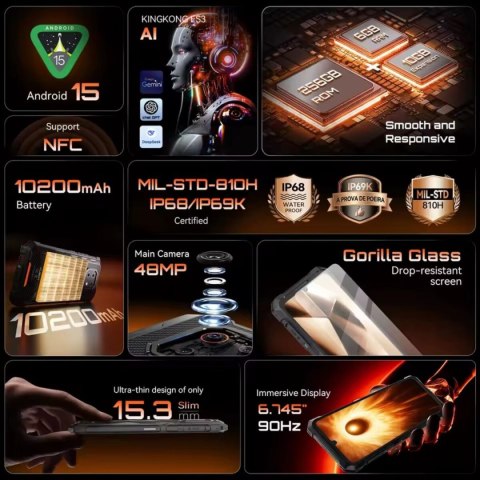 Smartfony Cubot CUBKKES3BLK 6 GB RAM 256 GB 6,75"