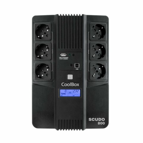 Zasilacz awaryjny UPS Interaktywny CoolBox COO-SAISCU3-800 800 W 480 W