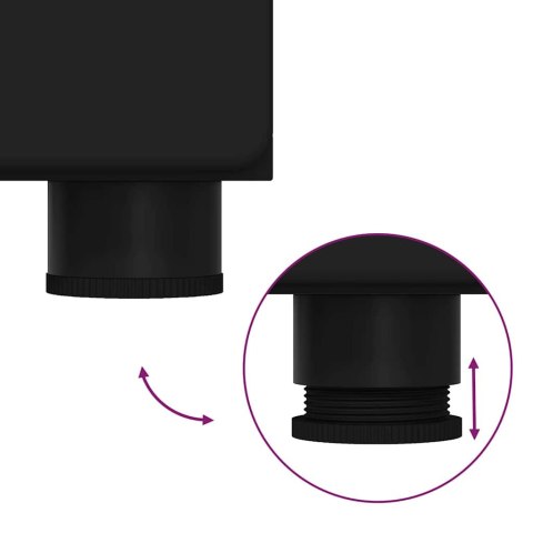 Zestaw mebli łazienkowych TULUM Czarny Materiał drewnopochodny