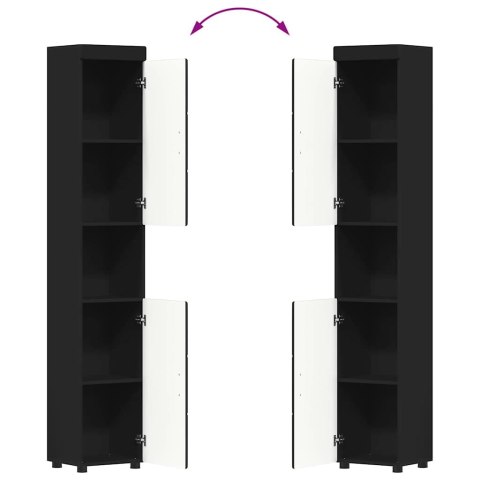 Zestaw mebli łazienkowych TULUM Czarny Materiał drewnopochodny