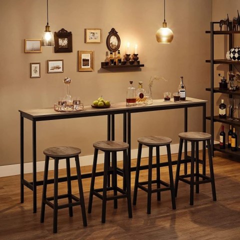 Nowoczesne stołki barowe 2 szt. greige, stal, 65 cm