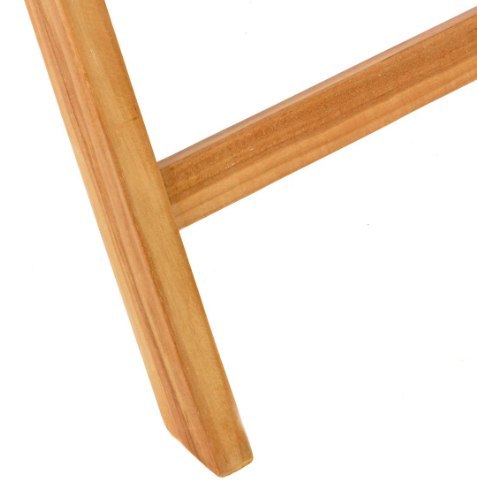 Divero 2 krzesła ogrodowe teakowe z regulacją i składaniem