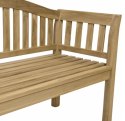 Ławka ogrodowa z drewna teakowego 2-osobowa, ręcznie robiona