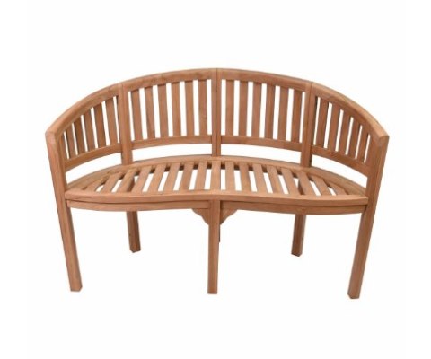 Ławka z drewna teakowego 120 cm, odporna na warunki pogodowe