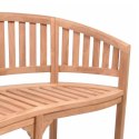 Ławka z drewna teakowego 120 cm, odporna na warunki pogodowe