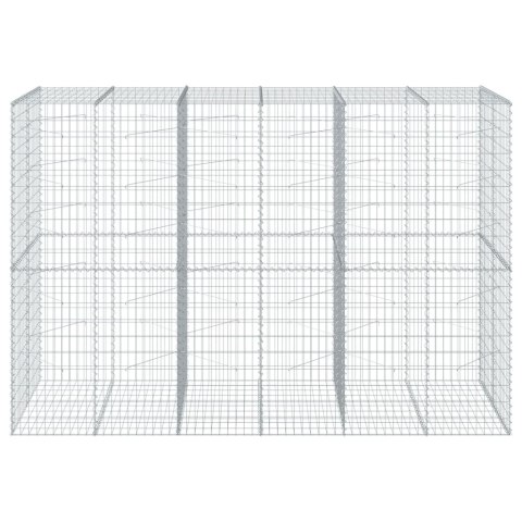 Kosz gabionowy z pokrywą, 300x100x200 cm, galwanizowane żelazo