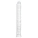 Kosze gabionowe, 2 szt, 200x30x220/240 cm, galwanizowane żelazo
