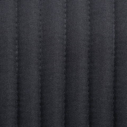 Krzesła stołowe, 4 szt., czarne, obite tkaniną