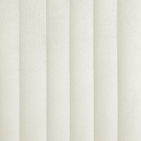 Krzesła stołowe, 6 szt., kremowe, obite aksamitem