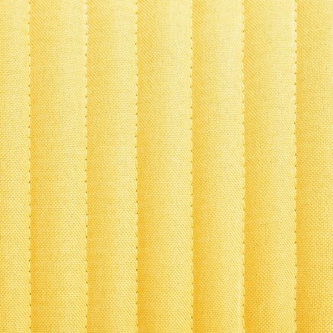 Obrotowe krzesła stołowe, 4 szt., żółte, obite tkaniną