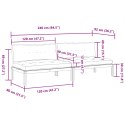 Sofy ogrodowe z deseczek, 2 szt., z poduszkami, drewno akacjowe