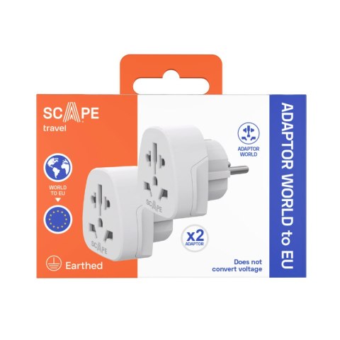 Przejściówka Scape Travel 830DE (2PCS) Plastikowy