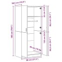 Szafa, kolor szary betonowy, 80x52x180 cm, płyta wiórowa