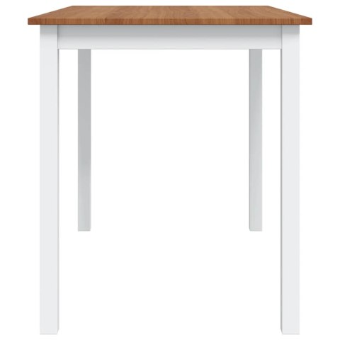 5-częściowy zestaw mebli do jadalni, brązowy i biały