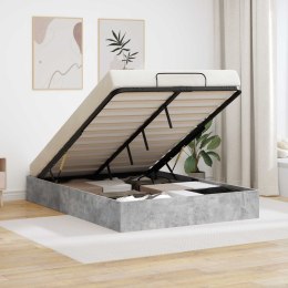 VidaXL Łóżko otomanowe Betonowy 193 x 120 x 25 cm Płyta wiórowa