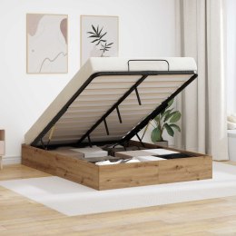 VidaXL Łóżko otomanowe Dąb rzemieślniczy 193 x 120 x 25 cm