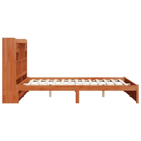 VidaXL Regał Ramy Łóżka Z zagłówkiem 2 pcs Woskowy Brąz 200 x 160 cm