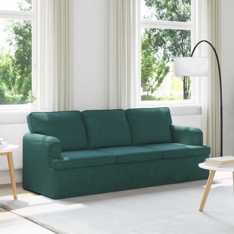 VidaXL Sofa Ciemna zieleń 142 x 80 x 85 cm Metal