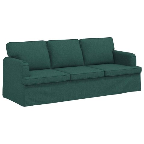 VidaXL Sofa Ciemna zieleń 142 x 80 x 85 cm Metal