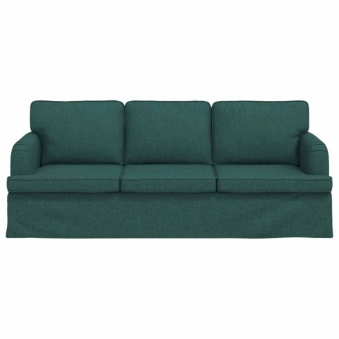 VidaXL Sofa Ciemna zieleń 142 x 80 x 85 cm Metal