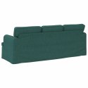 VidaXL Sofa Ciemna zieleń 142 x 80 x 85 cm Metal