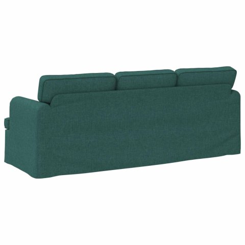 VidaXL Sofa Ciemna zieleń 142 x 80 x 85 cm Metal