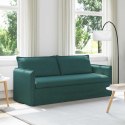 VidaXL Sofa Ciemna zieleń 195 x 82 x 85 cm Metal