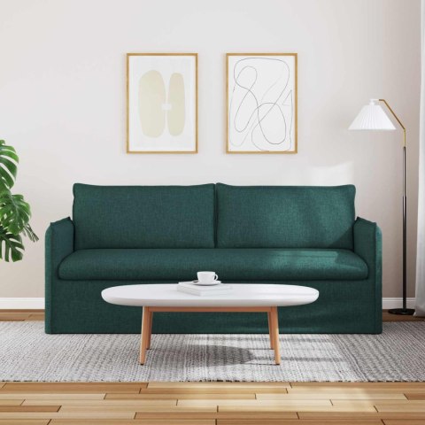 VidaXL Sofa Ciemna zieleń 195 x 82 x 85 cm Metal