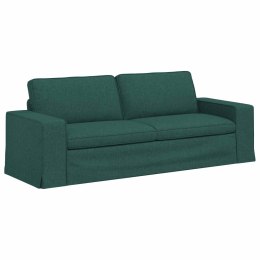 VidaXL Sofa Ciemna zieleń 222 x 80 x 82 cm Metal