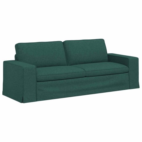 VidaXL Sofa Ciemna zieleń 222 x 80 x 82 cm Metal