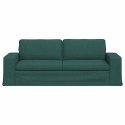 VidaXL Sofa Ciemna zieleń 222 x 80 x 82 cm Metal