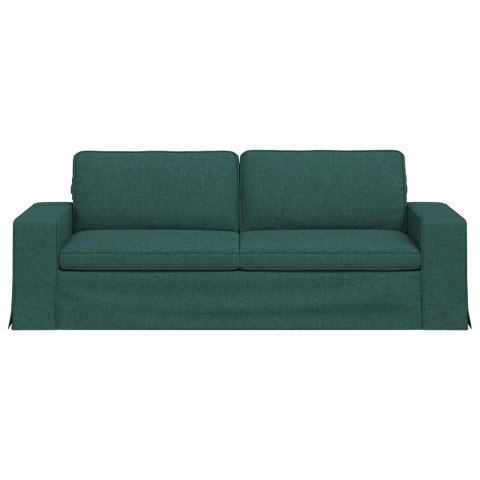 VidaXL Sofa Ciemna zieleń 222 x 80 x 82 cm Metal