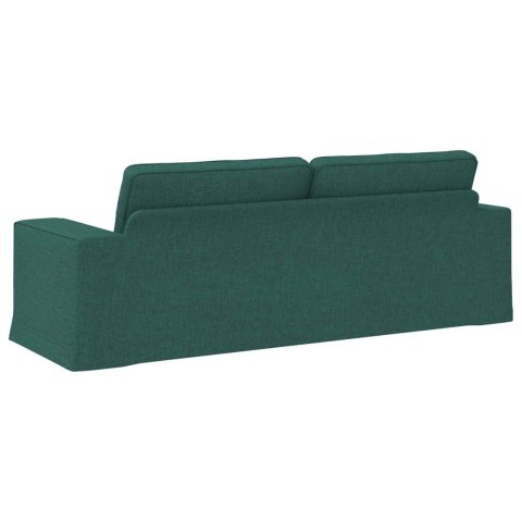 VidaXL Sofa Ciemna zieleń 222 x 80 x 82 cm Metal