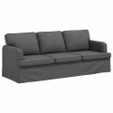 VidaXL Sofa Ciemnoszary 142 x 80 x 85 cm Metal