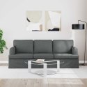 VidaXL Sofa Ciemnoszary 142 x 80 x 85 cm Metal