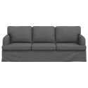 VidaXL Sofa Ciemnoszary 142 x 80 x 85 cm Metal