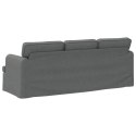 VidaXL Sofa Ciemnoszary 142 x 80 x 85 cm Metal