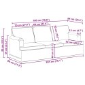 VidaXL Sofa Ciemnoszary 142 x 80 x 85 cm Metal