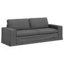 VidaXL Sofa Ciemnoszary 222 x 80 x 82 cm Metal