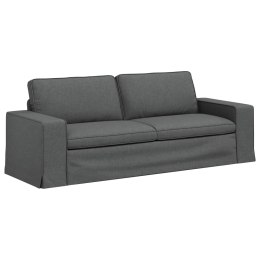 VidaXL Sofa Ciemnoszary 222 x 80 x 82 cm Metal