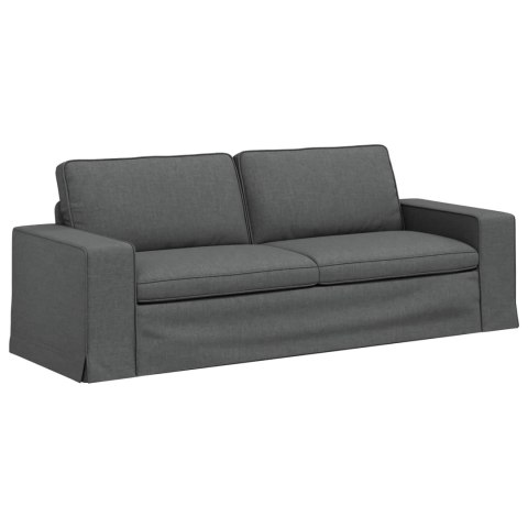 VidaXL Sofa Ciemnoszary 222 x 80 x 82 cm Metal