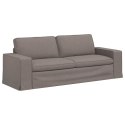 VidaXL Sofa Ciemnoszary 222 x 80 x 82 cm Metal