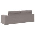 VidaXL Sofa Ciemnoszary 222 x 80 x 82 cm Metal