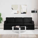 VidaXL Sofa Czarny 142 x 80 x 85 cm Metal