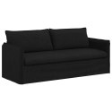 VidaXL Sofa Czarny 195 x 82 x 85 cm Metal