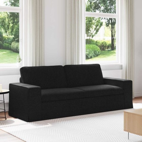 VidaXL Sofa Czarny 222 x 80 x 82 cm Metal