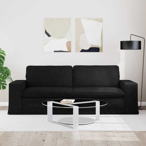 VidaXL Sofa Czarny 222 x 80 x 82 cm Metal