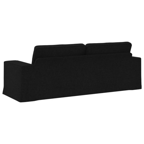 VidaXL Sofa Czarny 222 x 80 x 82 cm Metal