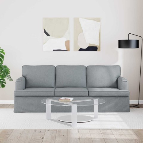 VidaXL Sofa Jasnoszary 142 x 80 x 85 cm Metal